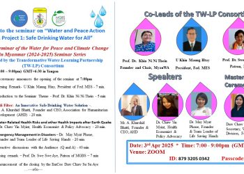 The 21st Seminar of the Water for Peace and Climate Change in Myanmar (2024-2025) Seminar Series