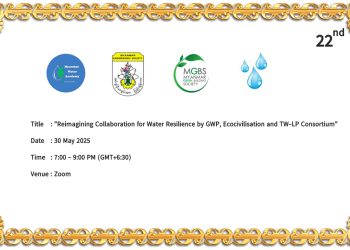 The 22nd Seminar of the TW-LP Consortium co-organized by GWP, Ecocivilisation and TW-LP consortium in Myanmar to be held on 30 May 2025.